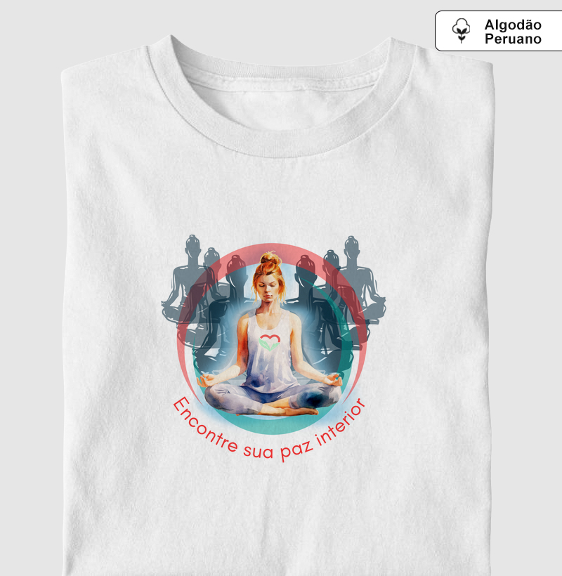 Encontre sua paz interior - Malha Peruana