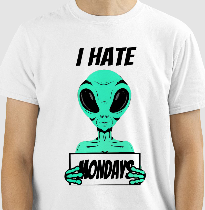 I hate mondays Alien - Black