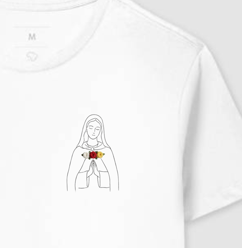 Nossa Senhora da Rosa Mística Traço Minimalista