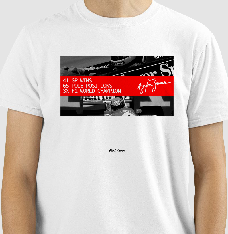 Camiseta Ayrton Senna Numbers