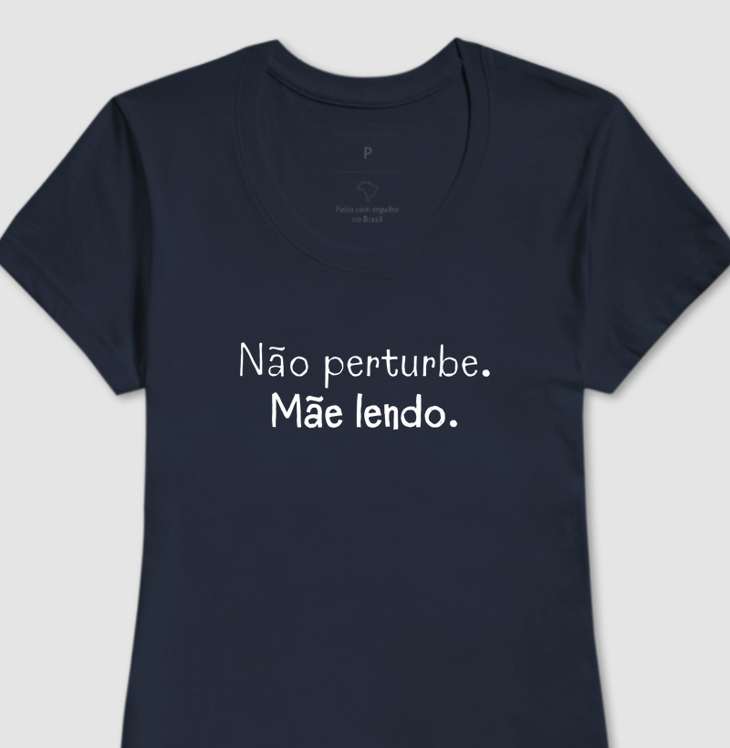 Não perturbe. Mãe lendo.