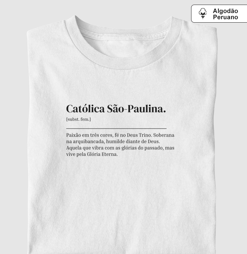 Católica São-Paulina - Dicionário - Algodão Peruano