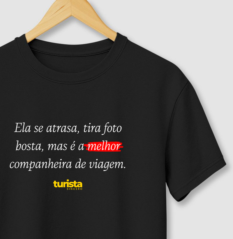 Ela se atrasa...