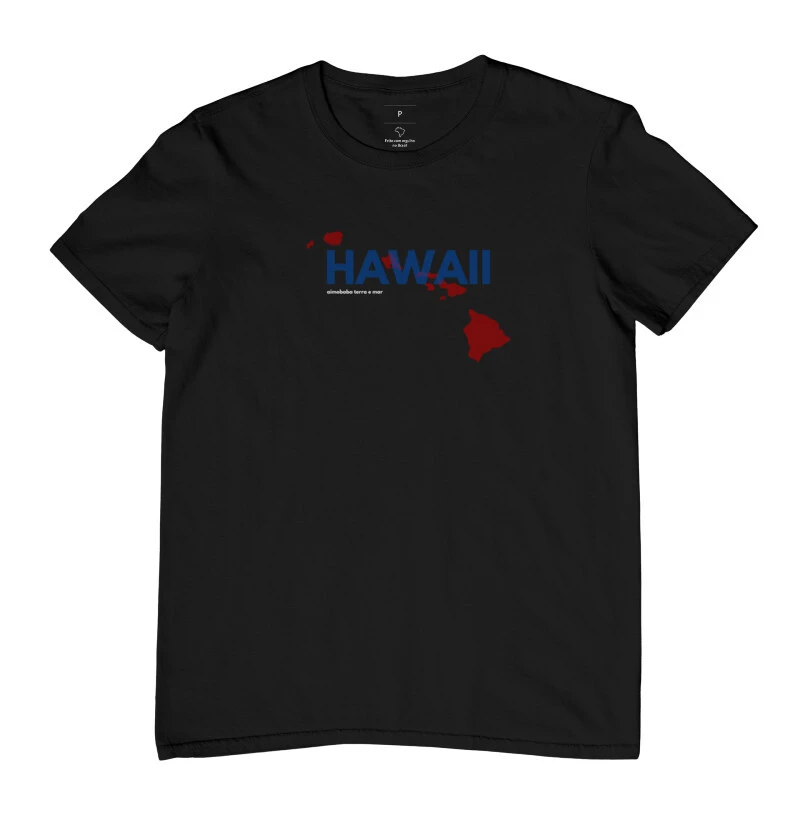Camiseta Aimobaba Hawaii preta