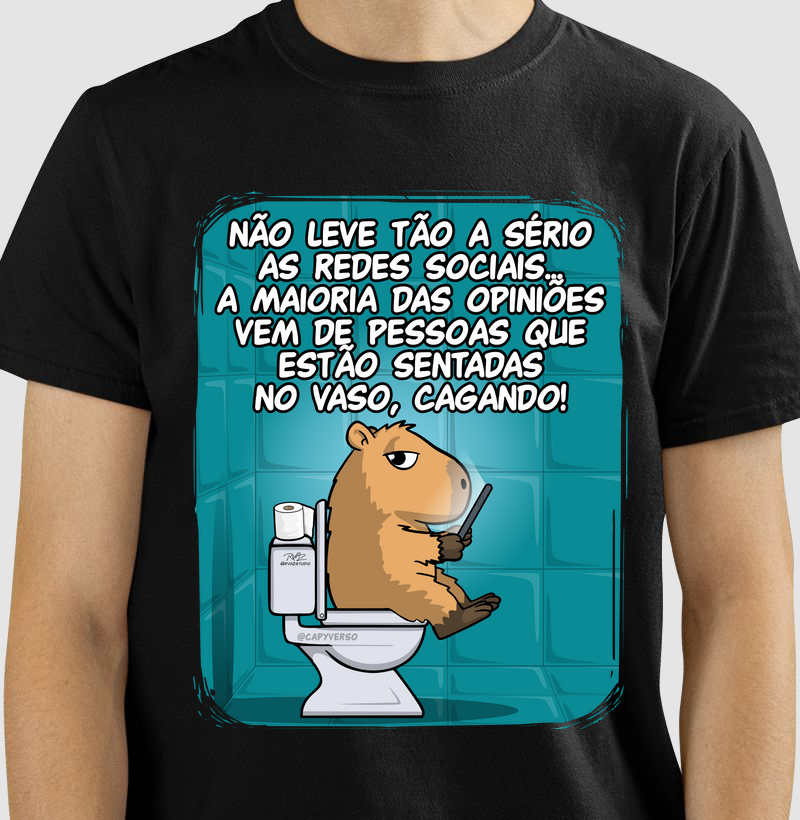 Camiseta Capivara Banheiro