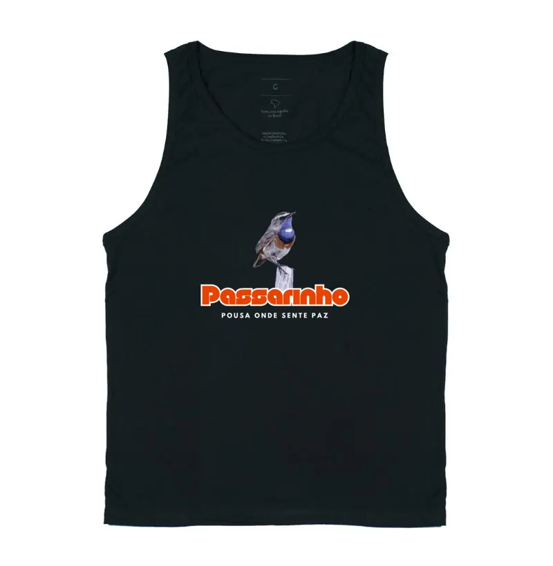 Passarinho pousa onde sente paz 