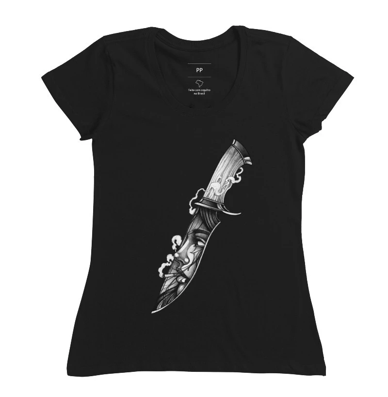 Camiseta Feminina Faca