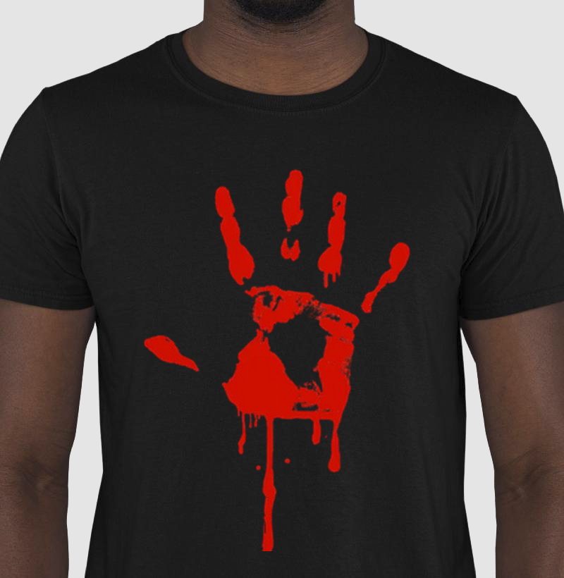 T-SHIRT BLOOD HAND