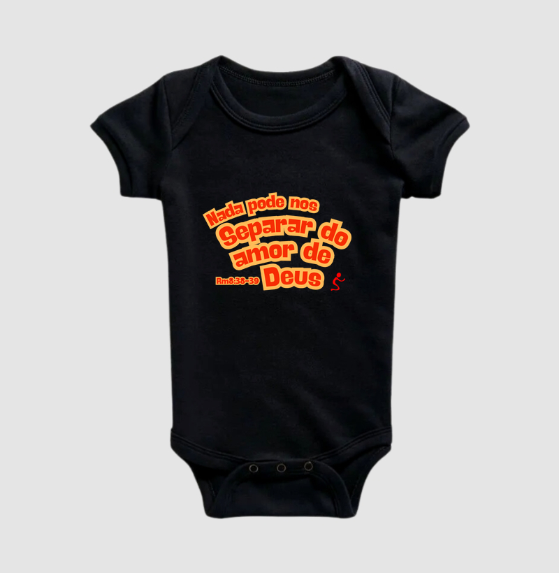Body Infantil Cristão Amor de Deus – Fé com Conforto para os Primeiros Meses | Semeador Store