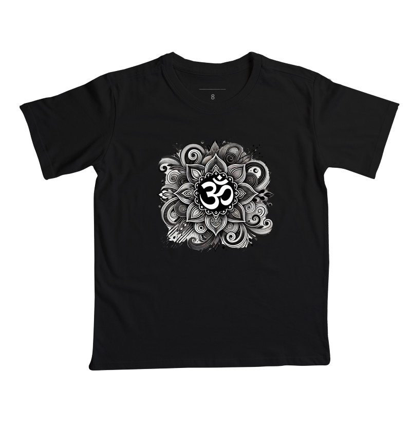Mandala Om Preto e Branco