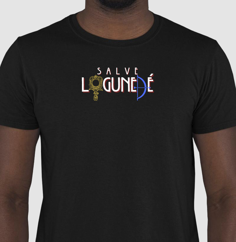 Camiseta Salve Logudené  Sombreada Preta Masc.