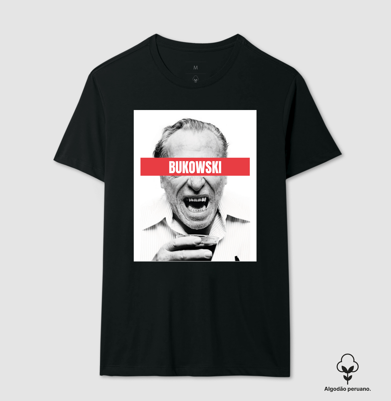 Camiseta Algodão Peruano- Bukowski