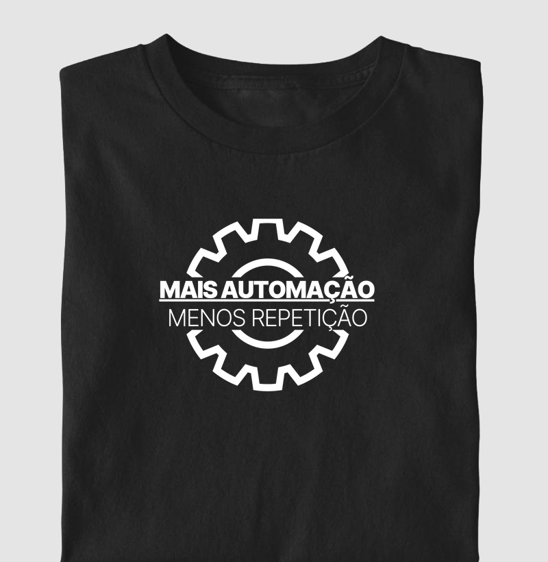 Rotina "Mais automação, menos repetição" engrenagem