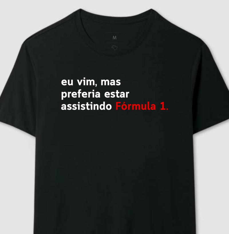 Preferia estar assistindo Fórmula 1