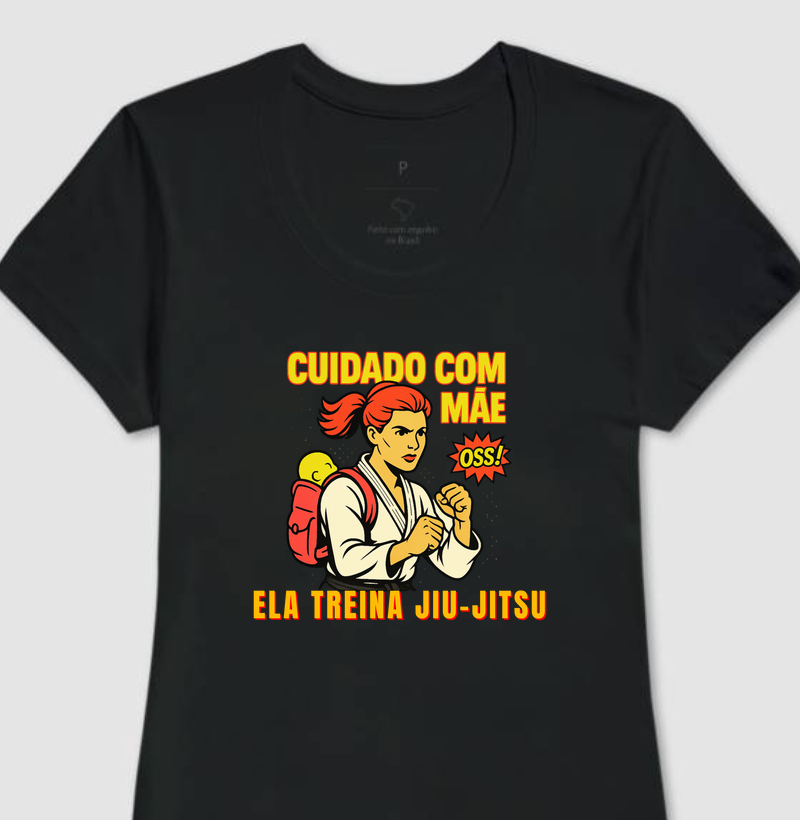 CUIDADO COM A MAE, ELA TREINA JIU-JITSU