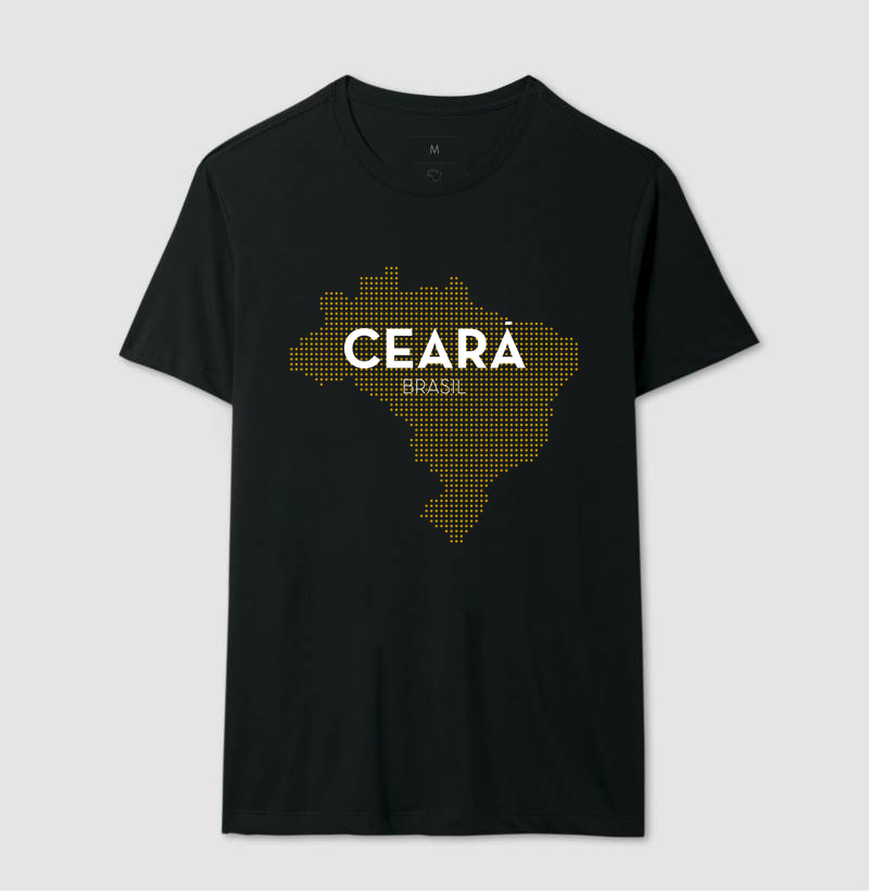 Camiseta Estado Ceará Mapa Brasil