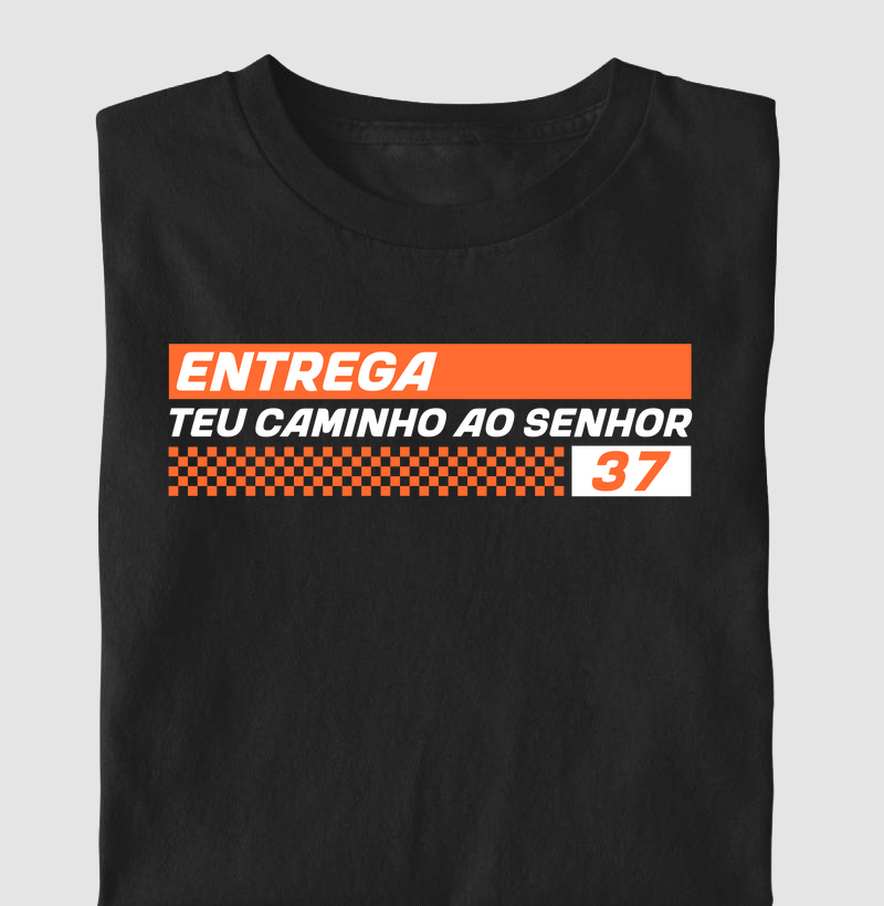 Camiseta Religiosa Salmo 37 Entrega teu Caminho ao Senhor