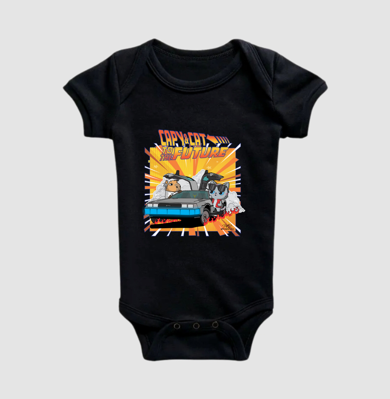 Camiseta Capy & Cat to the Future