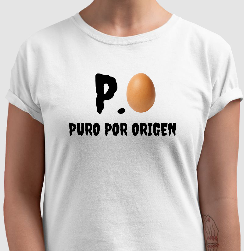 Camiseta Estampada Índio Gigante: #Puro Por Origem - Moda Exclusiva para Criadores e simpatisantes da raça de galinhas Índio Gigante.