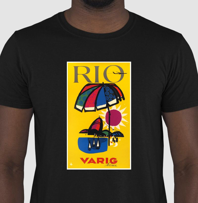 Varig cartaz retrô Rio de Janeiro