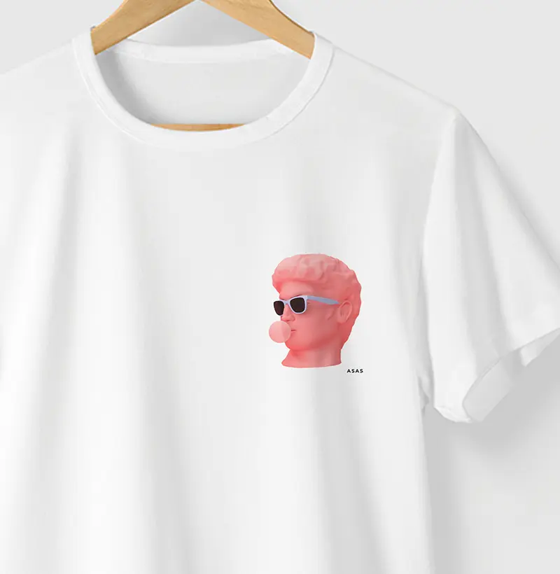 Camiseta GUMMY HEAD - PRETA - (100% Algodão)