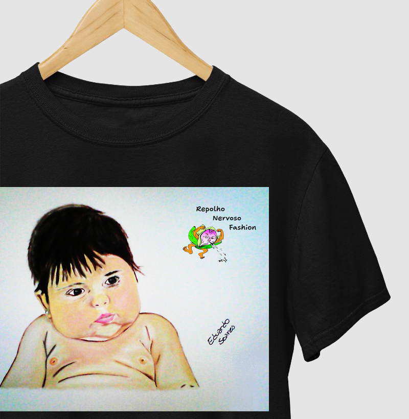 Repolho Nervoso T-shirt Criança Nua