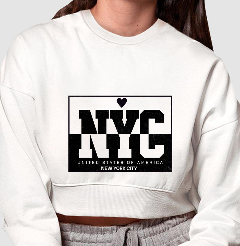 NYC – Estilo Retrô Contemporâneo | Top Moletom