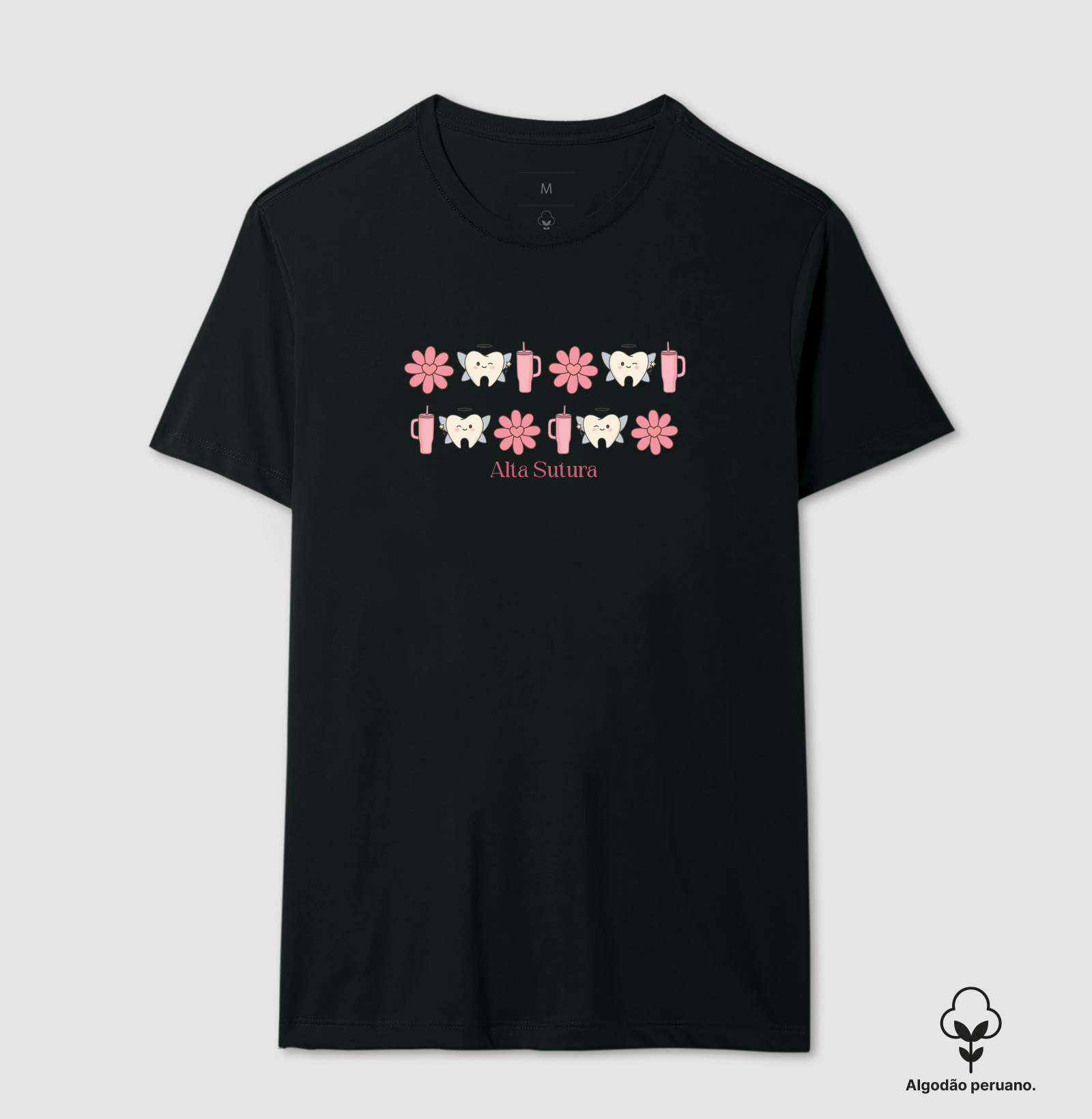 Camiseta Unissex 100% Algodão Peruano - Fada do dente