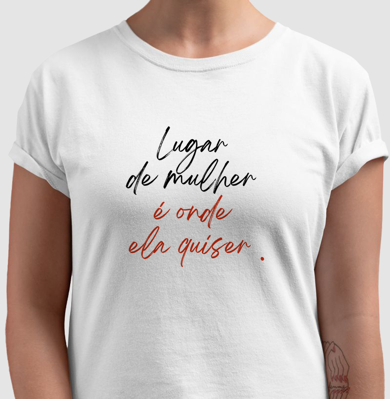 Camiseta Lugar de mulher