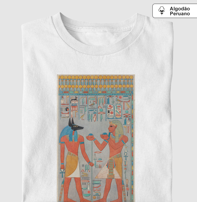 The King with Anubis