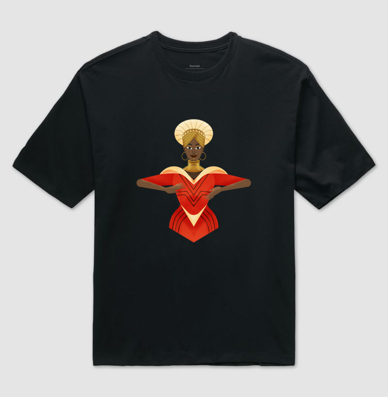 Camiseta Original Afrofuturista Mulher Maravilha