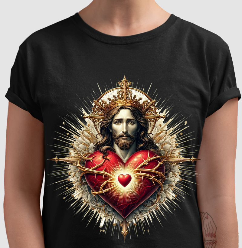 Camiseta Coração de Jesus