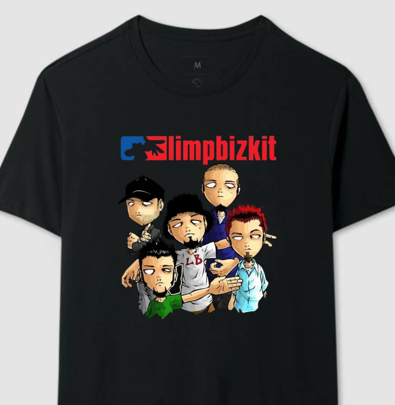 Camiseta Limp Bizkit - Integrantes Cartoon