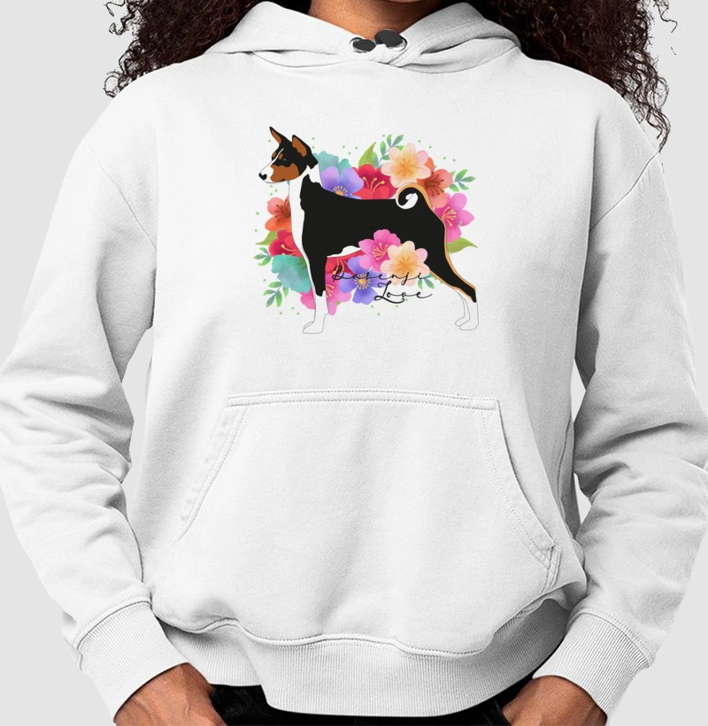 Basenji Floral Love