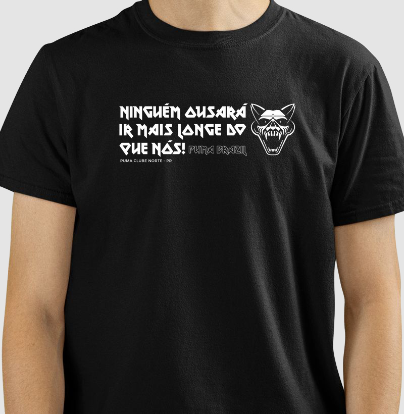 Camiseta Ninguém Ousará Iron Maiden - Puma Clube Norte-PR