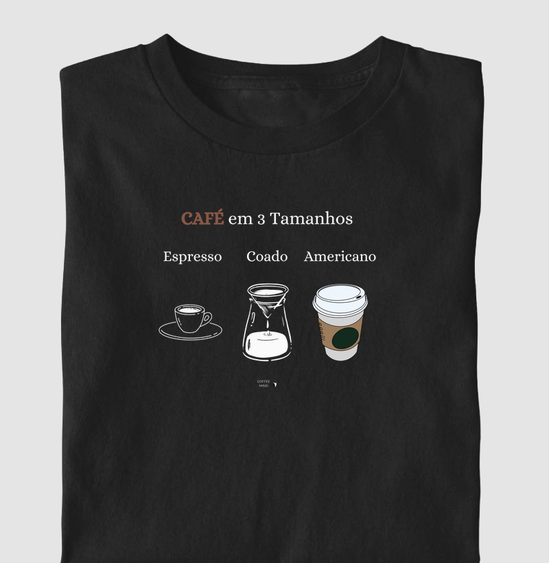 Café em 3 Tamanhos - Espresso a Americano