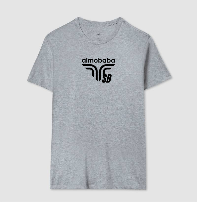 Camiseta Aimobaba SB A3 cinza mescla