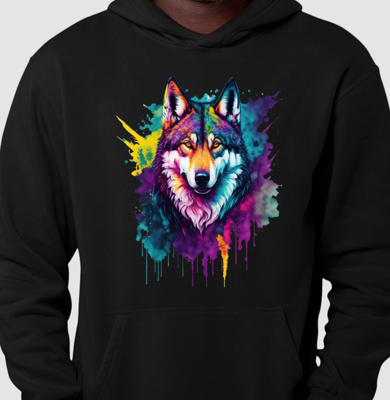 Hoodie Lobo Sereno
