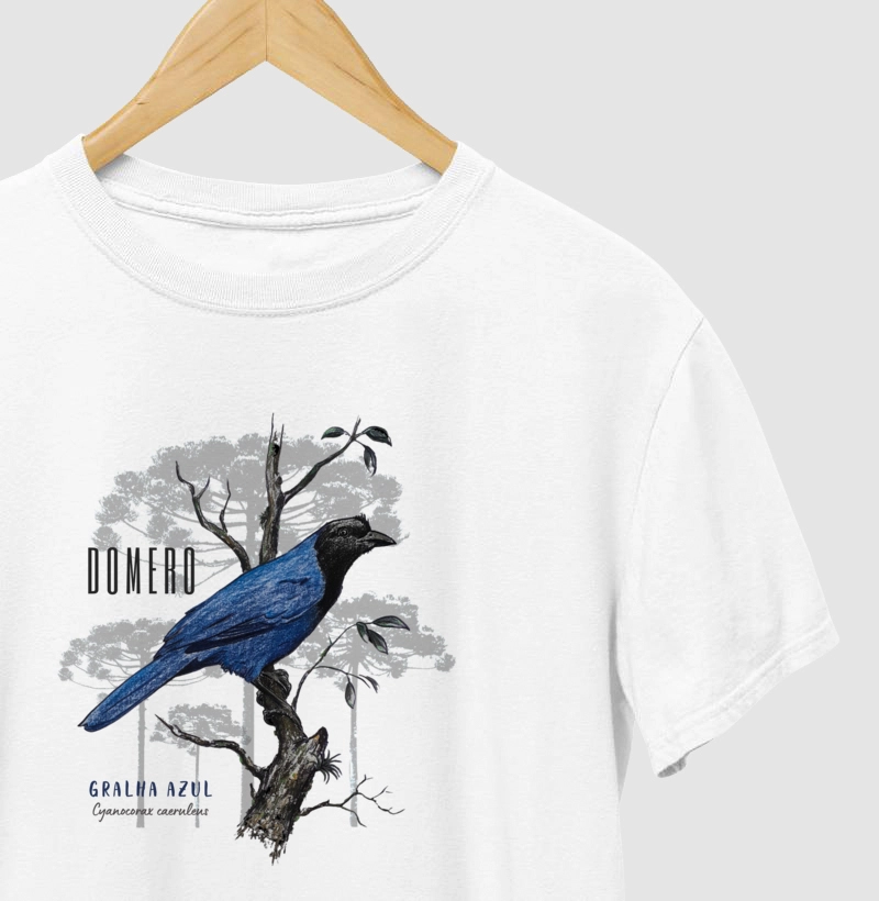 camiseta masculina gralha azul