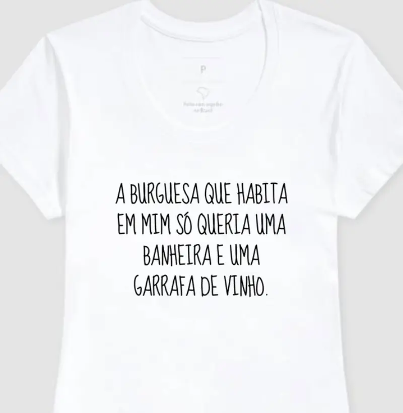 Camiseta Feminina A burguesa