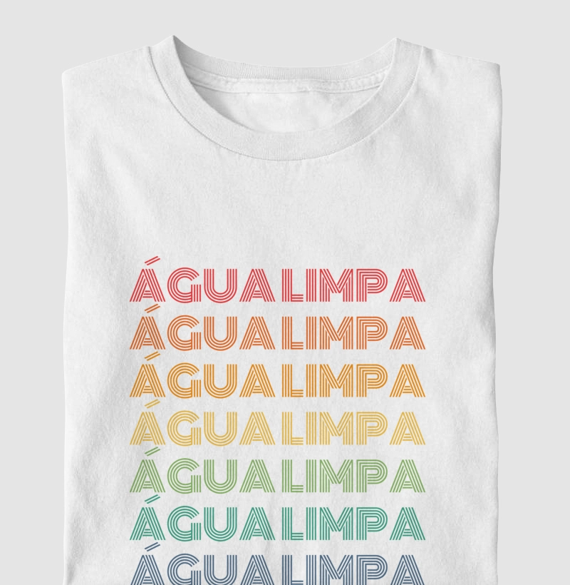 Água Limpa Letreiro Retrô