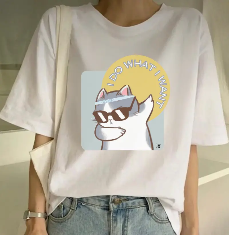 [Camiseta] I do what I want - Gato