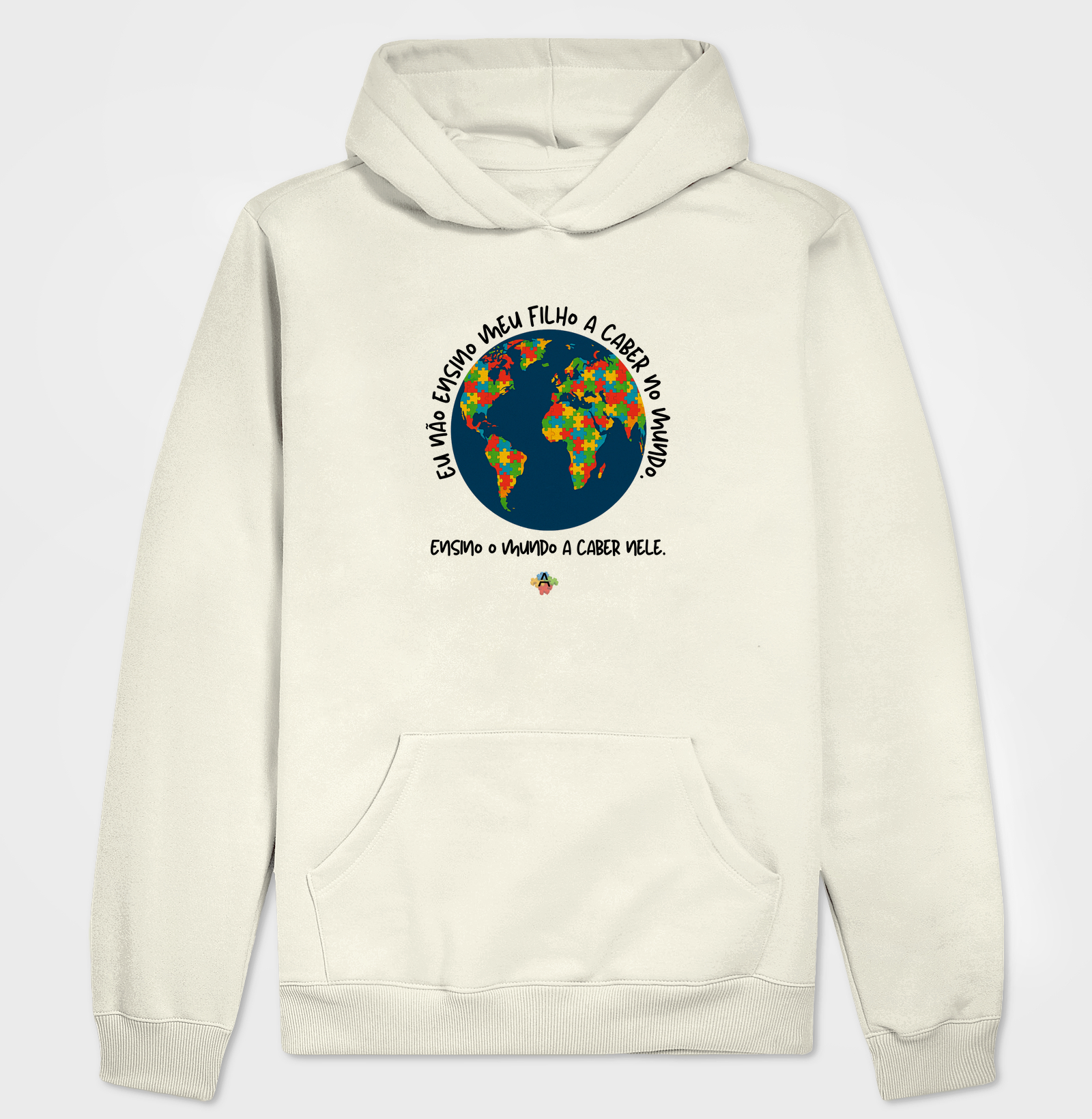 Moletom “Ensino o Mundo a Caber Nele”