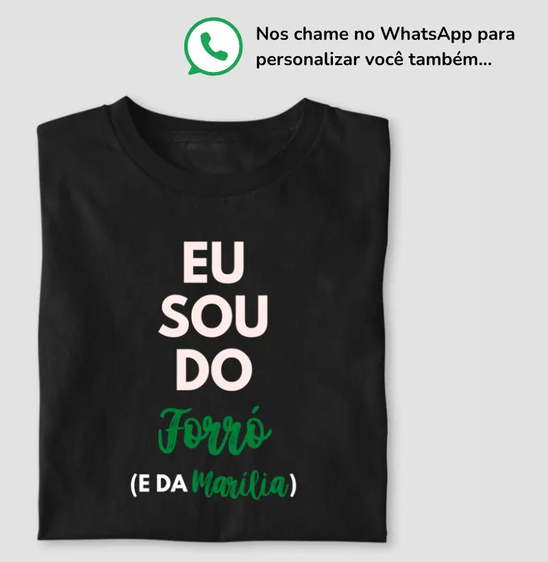 Eu sou do forró personalizada