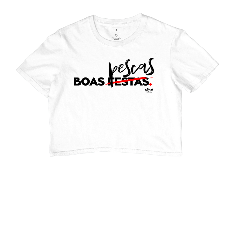 CROPPED BOAS PESCAS 