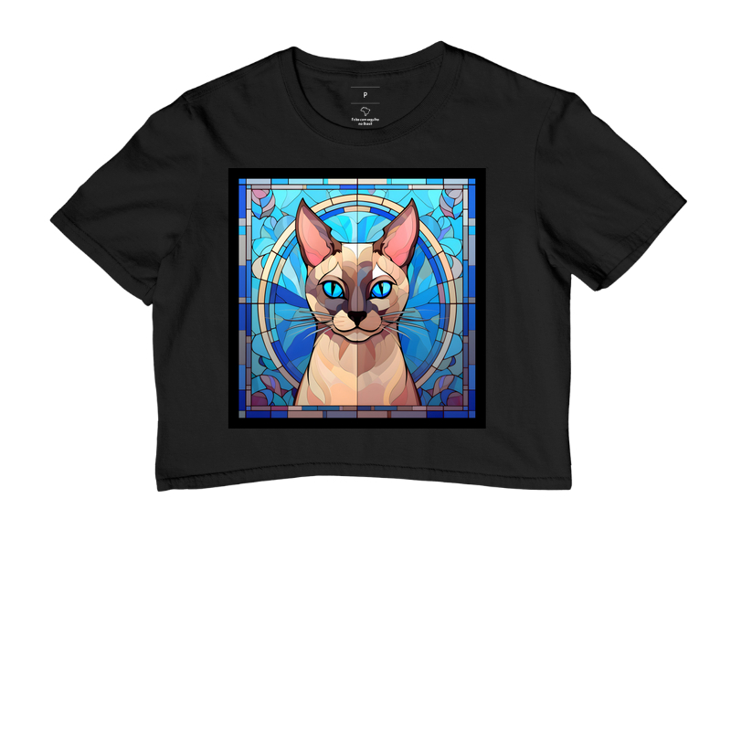 Vitral: Gato Siamês