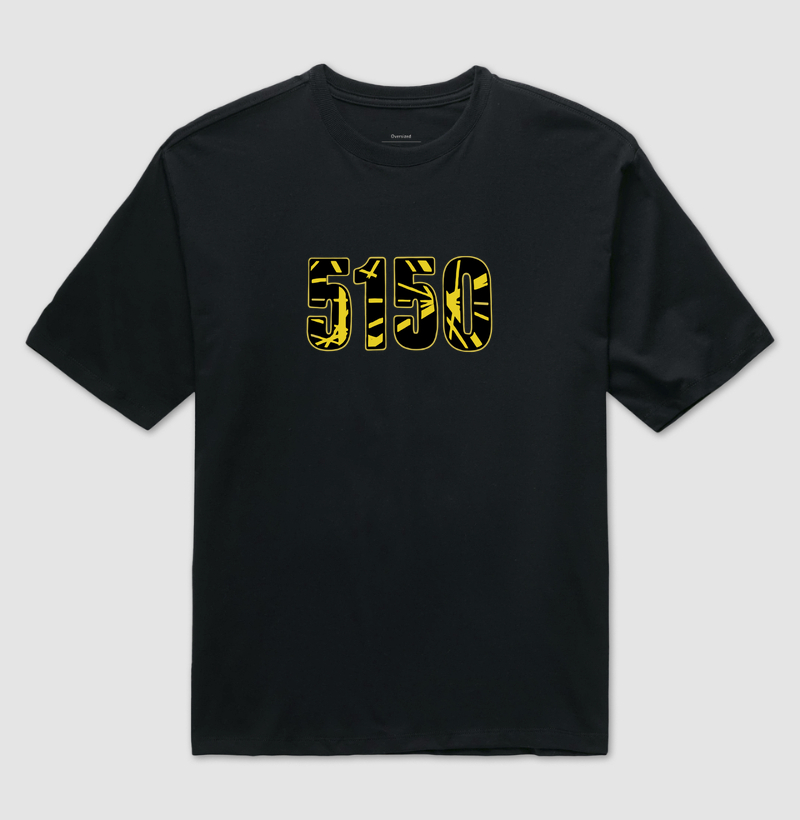 5051 - Black with Yellow Stripes