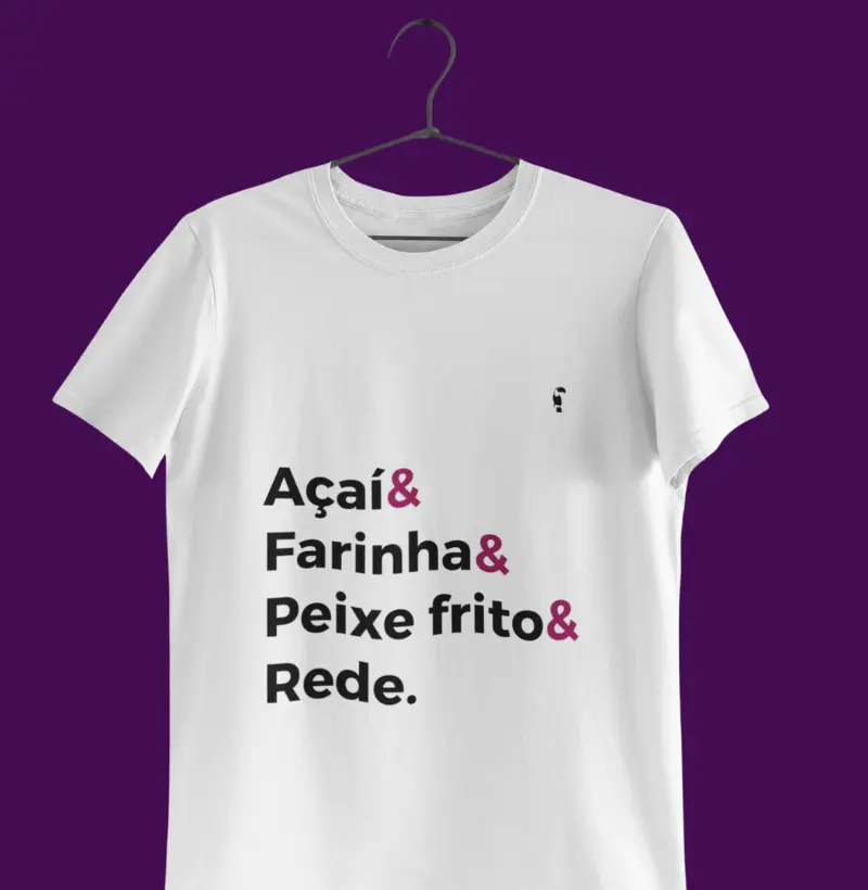 AÇAÍ E FARINHA E PEIXE FRITO E REDE