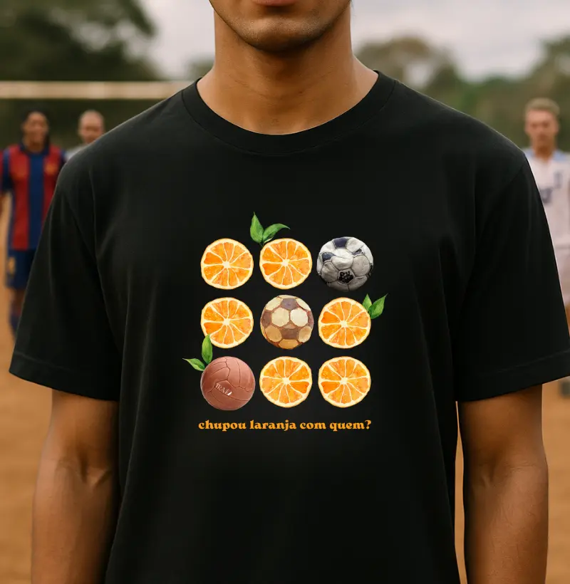 Chupou laranja com quem?