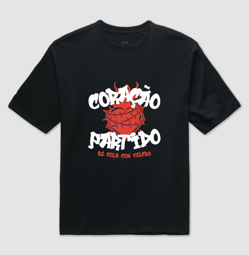 Coração partido, se cola com velcro